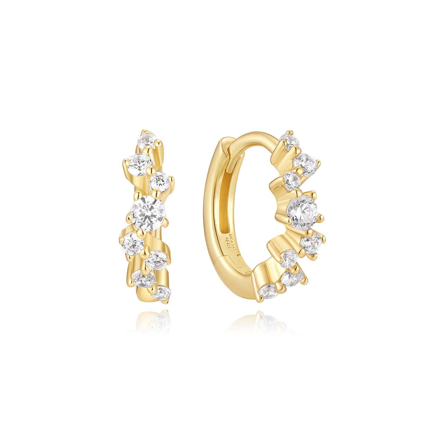  Fairy Dust - Oorringen - Zilver / 14kt GP - Zirkonia